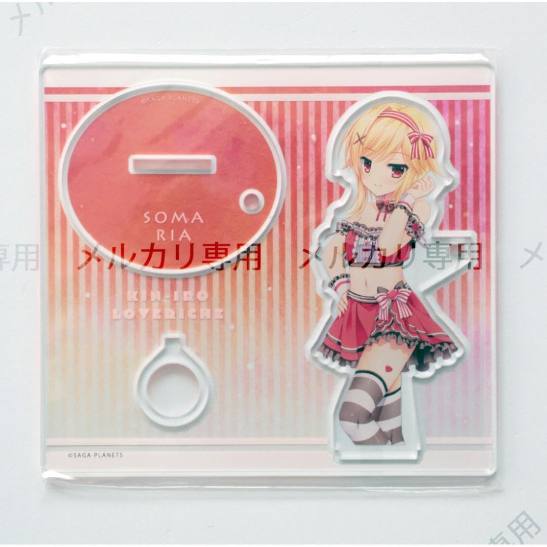 金色ラブリッチェ 僧間理亜 缶バッジ＆アクリルキーホルダーセット Amazon.co.jp: 金色ラブリッチェ Happy Valentine 僧間理亜 アクリル